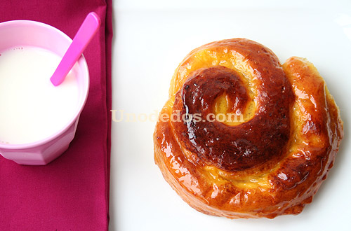 Caracolas de crema y buttermilk