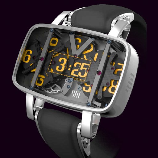 デジタル表示なアナログウオッチ(N4 watch)