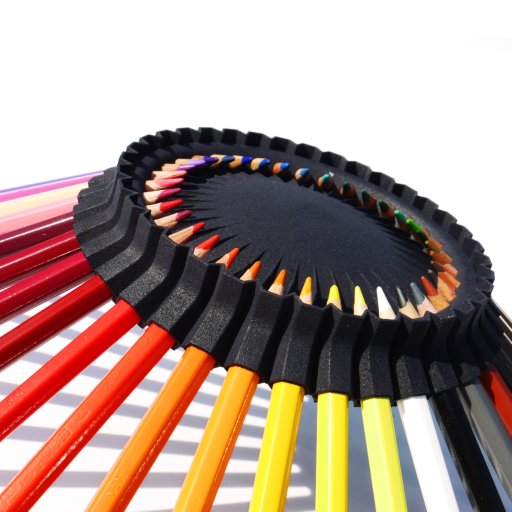 カラフルな色鉛筆ボウル(6 pencil bowl)