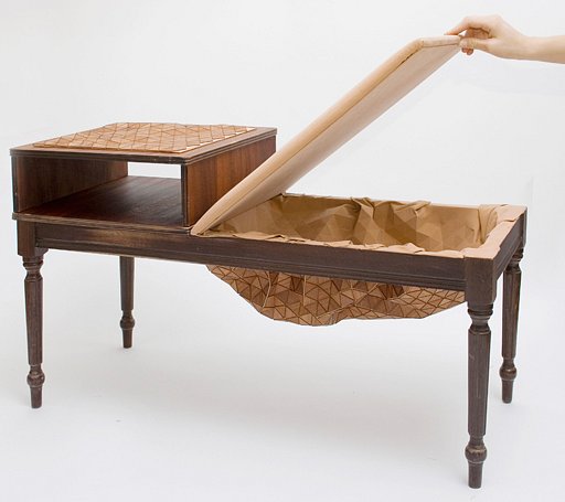 寄木細工なフレキシブルな家具達(WOODEN TEXTILES) + monogocoro