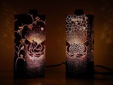 ジュースパックで作る夜の物語(packaging lights)