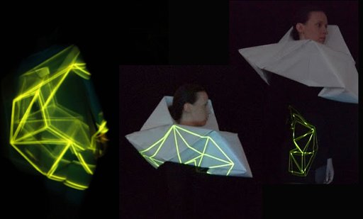 プロジェクショナルファッション(projected light body sculptures)