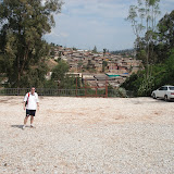 Outside the memorial