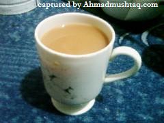 A cup of tea made by myself (Ahmad Mushtaq).