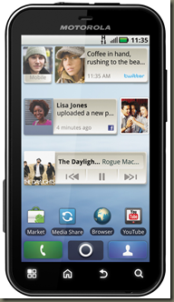 Android: Motorola Defy with Motoblur