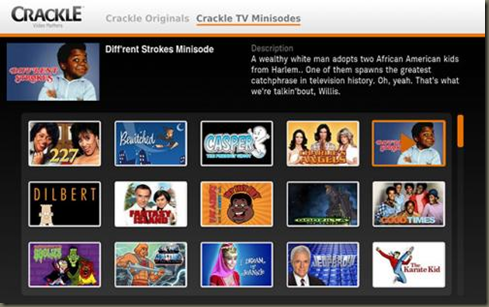 Crackle app for Android 