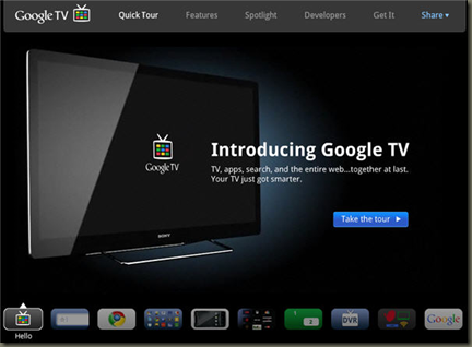 Google TV Show on website to Update their launch