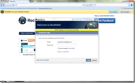  Inilah rasanya Rockmelt, browser baru para Facebook mania !