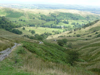 Looking down to the valley