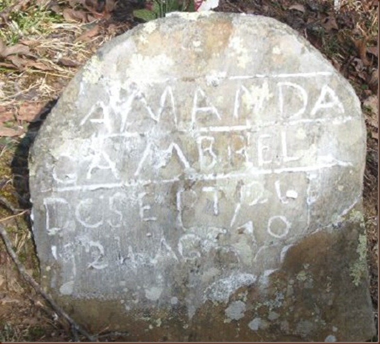 Amanda Grambrel-Hubbard Warren headstone