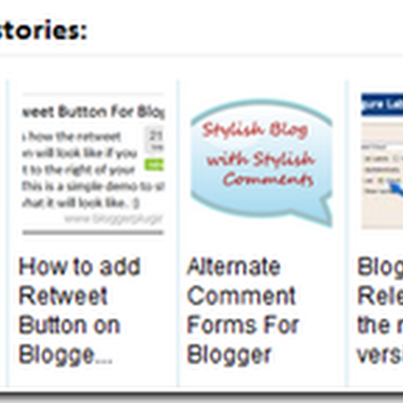 Tạo “Bài viết liên quan” với thumbnails cho Blogger