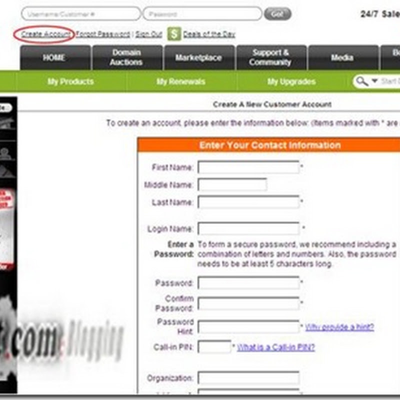 Đăng ký tài khoản GoDaddy mua domain