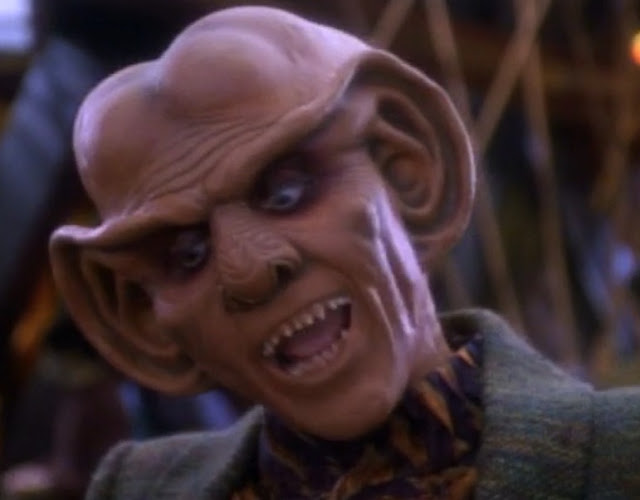 Quark: a Ferengi in pursuit of profit (from DS9 episode "The Nagus")