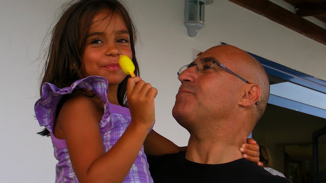 Chris y su hija Soraya 