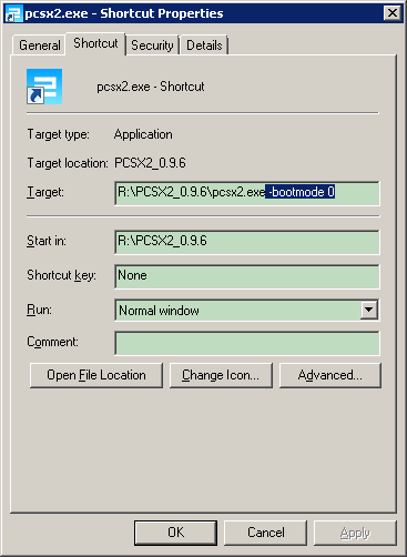 pcsx2_r1621_command_line_shortcut