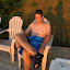 Joe, sunset at the cottage beach, Vacation Day 5. &ndash; 04-Aug-2010