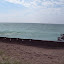 Enjoying the waves at breakwall next to Pointe Betsie Lighthouse. &ndash; 02-Aug-2010