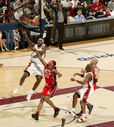 lebron james posterized