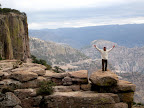 Pepe on balance rock