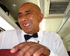 One of the characters on the trai, "Horacio"- he sells burritos and newspapers.