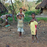 &ndash; Children he meets as he approaches the village. Dec. 2, 2007…. © 2007 NHA Photos