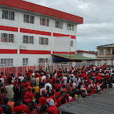  &ndash; Sierra Leoneans cheering at the APC headquarters…. © 2007 NHA Photos