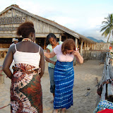  &ndash; Buying a wrap skirt at Lumley Beach…. © 2007 NHA Photos