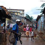  &ndash; Kroo Bay, Freetown, Sierra Leone. A Slum Community being pushed into the ocean. …. © 2008 September NHA Media Photos, Vicki Hicks photographer.