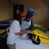  &ndash; Explaining dosage, etc. for medical staff use. ... © 2008 September NHA Media Photos, Salu Bangura, photographer.