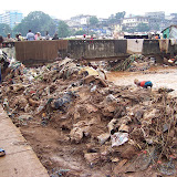  &ndash; Kroo Bay cleans up after flood. …. © 2008 September NHA Media Photos, Salu Bangura, photographer.