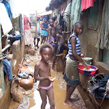  &ndash; Flood Damage: Kroo Bay cleans up after flood. …. © 2008 September NHA Media Photos, Salu Bangura, photographer.