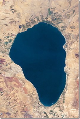 Sea of Galilee, NASA image Sea of Galilee, NASA image