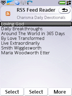 Daily Devotional RSS Feed Reader