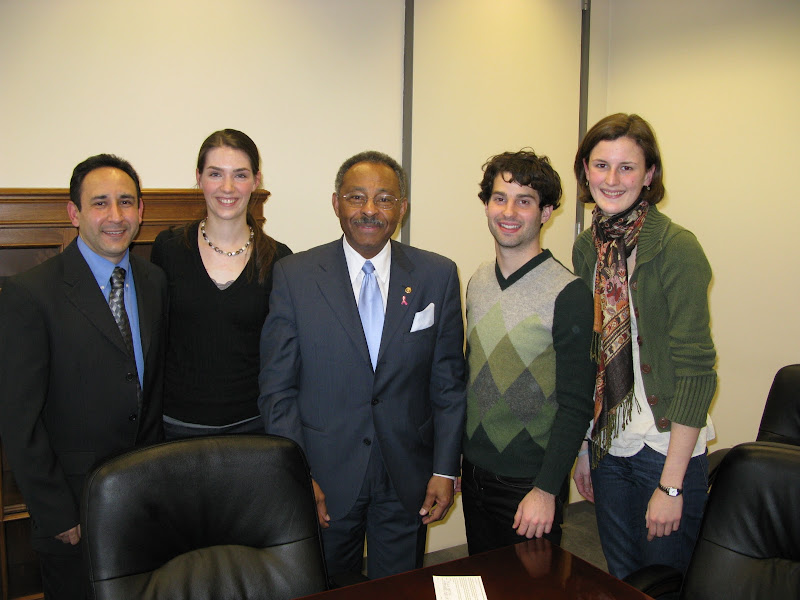 GCG Member and ISEC Representative Dave Salinas gets to meet Senator Burris, February 2010.