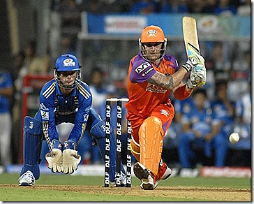 Brendon McCullum's quickfire 81 helped Kochi chase down Mumbai's 182 in an IPL League