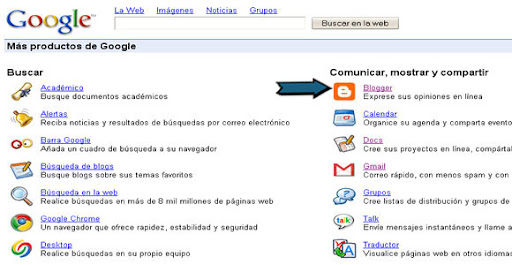 click en blogger