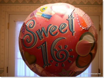 Sweet 16 balloon