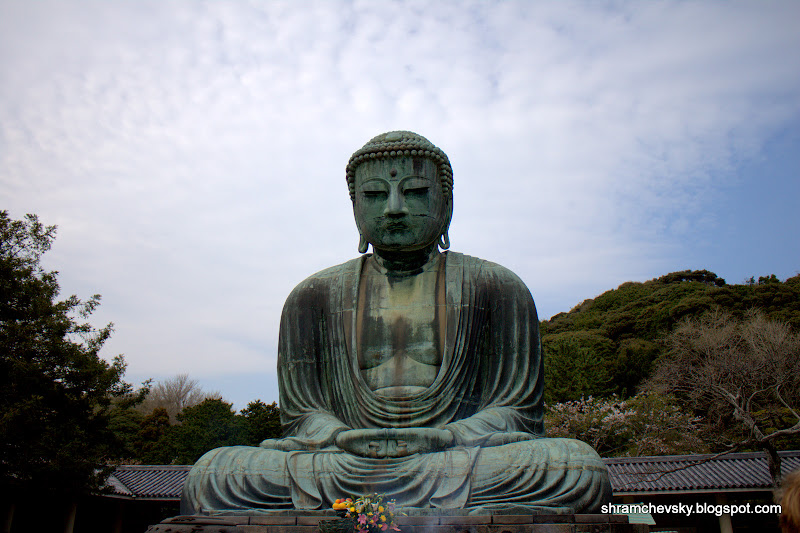 Japan Kamakura Daibutsu Giant Buddha Statue Япония Камакура Дайбуцу Гигантская Статуя Будды