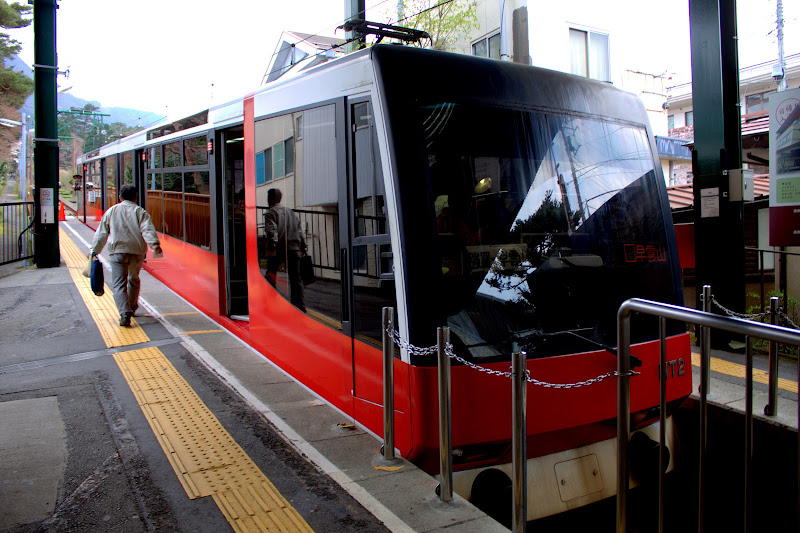 Japan Tokyo Hakone Yumoto Gora Cable Car Япония Токио Хаконе Юмото Гора Трамвай Канатный
