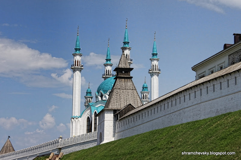 Russia Tatarstan Kazan Kremlin Tower Qolsharif Mosque Россия Татарстан Казань Кремль Башня Мечеть Кул Шариф