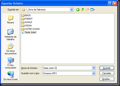 2 - Exportar - Salvar como MP3