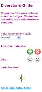 Glitter Photo Online - Usar selos 2 Glitter Photo Online - Usar selos 2