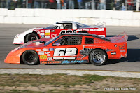  #62 Lloyd Ritchie racing with Charlie Gallant at Sunset Speedway, September 19, 2009