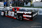 #83 Ian Bourque with heat race win at Mosport Speedway, July 10, 2010
