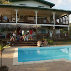 Essen bei Alexandre, auf dem Hügel hoch über Atuona