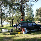 Moonee Beach, neuer Tisch wird ausprobiert.