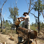 Zuerst mal die grossen Steine raus sieben.