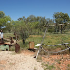 Des Goldgräbers Haushalt: Bett, Küche und Werkstatt.