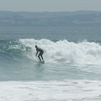 Fabian auf der grossen Welle über dem Riff, Flynns Beach