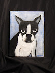 You're late! (2007)<br />
Acrylic on Canvas<br />
12"x9"<br />
For sale in Etsy Shop